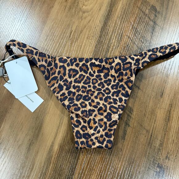 ANEMOS Leopard Resort Mob Wife Low rise Y2K Bikini Briefs Small - Picture 4 of 4